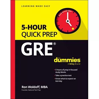 GRE 5-Hour Quick Prep for Dummies
