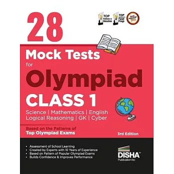 28 Mock Test Series for Olympiads Class 1 Science, Mathematics, English, Logical Reasoning, GK & Cyber 3rd Edition
