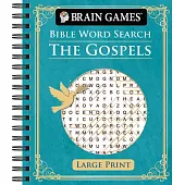 Brain Games - Bible Word Search: The Gospels - Large Print