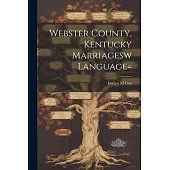 Webster County, Kentucky Marriagesw language=