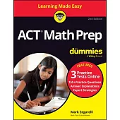 ACT Math Prep for Dummies with Online Practice