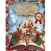Christmas Ephemera Book: High Quality Images Of Santa Claus and Elk For Paper Crafts, Scrapbooking, Mixed Media, Junk Journals, Decorative Art,