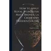 How to Apply Royal Worcester Matt, Bronze, La Croix and Dresden Colors