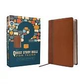 Niv, Quest Study Bible for Teens, Leathersoft, Brown, Comfort Print: The Question and Answer Bible