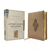 Niv, Upside-Down Kingdom Bible, Leathersoft, Brown, Comfort Print: Think Deeply // Love Widely