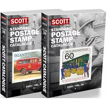 2025 Scott Stamp Postage Catalogue Volume 3: Cover Countries G-I (2 Copy Set): Scott Stamp Postage Catalogue Volume 2: G-I