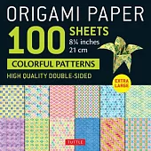 Origami Paper 100 Sheets Colorful Patterns 8 1/4 (21 CM): Extra Large Double-Sided Origami Sheets Printed with 12 Different Color Combinations (Instru