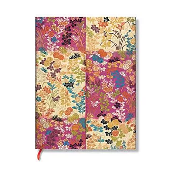 Japanese Kimono Kara-Ori Pink Softcover Flexi MIDI Lin