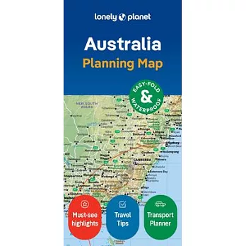 Lonely Planet Australia Planning Map 2