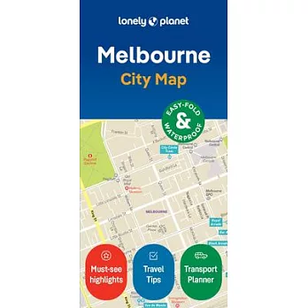 Lonely Planet Melbourne City Map 2
