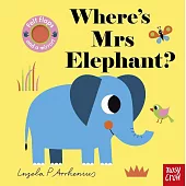 Where’s Mrs Elephant不織布翻翻書