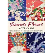 Japanese Flowers, 16 Note Cards