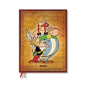 Paperblanks 2025 Asterix & Obelix the Adventures of Asterix 12-Month Ultra Day-At-A-Time Elastic Band 416 Pg 80 GSM