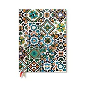 Paperblanks 2025 Porto Portuguese Tiles 12-Month Ultra Day-At-A-Time Elastic Band 416 Pg 80 GSM