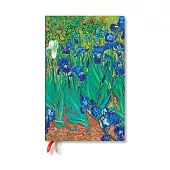 Paperblanks 2025 Van Gogh’s Irises Van Gogh’s Irises 12-Month Flexis Maxi Horizontal Weekly Elastic Band 176 Pg 100 GSM