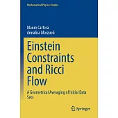 Einstein Constraints and Ricci Flow: A Geometrical Averaging of Initial Data Sets