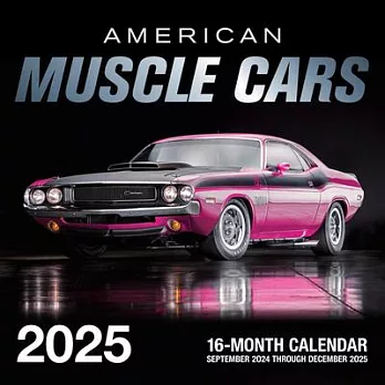 American Muscle Cars 2025: 16-Month Calendar: September 2024 to December 2025
