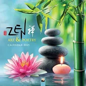 Zen Art & Poetry Wall Calendar 2025 (Art Calendar)