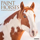Paint Horses 2025 12 X 12 Wall Calendar