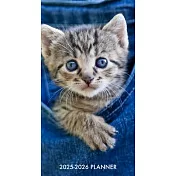 Cute as a Kitten 2-Year 2025-26 3.5 X 6.5 Monthly Pocket Planner