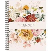 Vintage Floral Academic July 2024 - June 2025 8.5 X 11 Softcover Planner