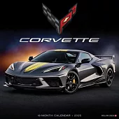 Corvette 2025 12 X 12 Wall Calendar (Foil Stamped Cover)