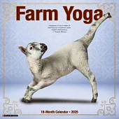 Farm Yoga 2025 12 X 12 Wall Calendar