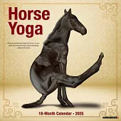 Horse Yoga 2025 12 X 12 Wall Calendar