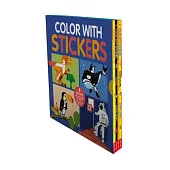 Color with Stickers Boxed Set: Dinosaurs; Space; Jungle; Ocean