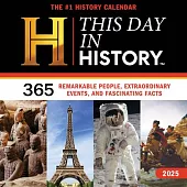 2025 History Channel This Day in History Wall Calendar: 365 Remarkable People, Extraordinary Events, and Fascinating Facts