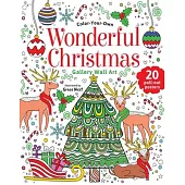 Wonderful Christmas: Color-Your-Own Gallery Wall Art