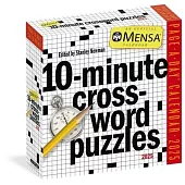 Mensa 10-Minute Crossword Puzzles Page-A-Day Calendar 2025