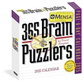 Mensa 365 Brain Puzzlers Page-A-Day Calendar 2025: Word Puzzles, Logic Challenges, Number Problems, and More