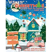Ultimate Christmas Activity Book for Engaging Young Minds: Full Color Pages For Kids Ages 8-12 & Family - Puzzles, Mazes, Crosswords, Riddles, Trivia,