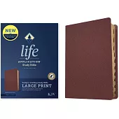 KJV Life Application Study Bible, Third Edition, Large Print (Genuine Leather, Burgundy, Indexed, Red Letter)