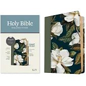 KJV Personal Size Giant Print Bible, Filament-Enabled Edition (Leatherlike, Magnolia Sage Green, Red Letter)