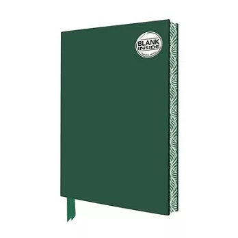 Racing Green Blank Artisan Notebook (Flame Tree Journals)