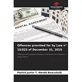 Offences provided for by Law n° 15/025 of December 31, 2015