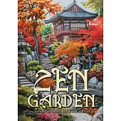 Zen Garden Japan Coloring Book for Adults: Japanese Coloring Book for Adults Japanese Garden Coloring Book for Adults Meditation A4