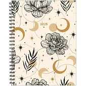 Moon and Flora 2025 6.5 X 8.5 Softcover Weekly Planner