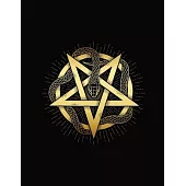 Enchanted Embrace A Mystical Snake and Gold Pentagram Journal: Perfect Edgy Gift for Fans of Dark Fantasy, Gothic, Horror, Emo, Alternative, Rock, Mag