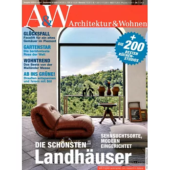 A&W Architektur & Wohnen 8-9月號 / 2016