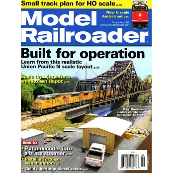 Model Railroader Vol.83 No.9 9月號 / 2016
