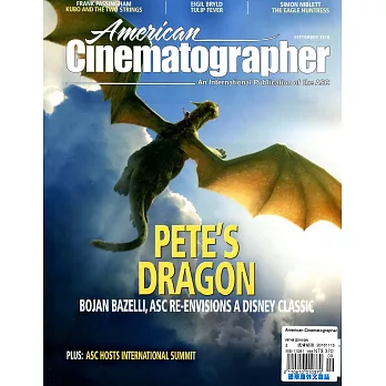 American Cinematographer Vol.97 No.9 9月號 / 2016