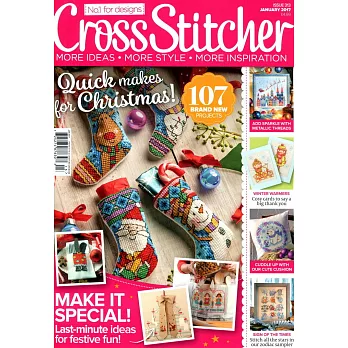 Cross Stitcher 英國版 第313期 1月號 / 2017
