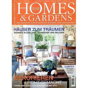 HOMES & GARDENS 德國版 第2期 3-4月號/2017