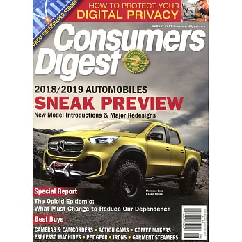 Consumers Digest 8月號/2017