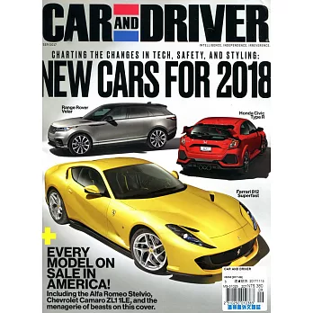 Car and Driver Vol.63 No.3 9月號/2017