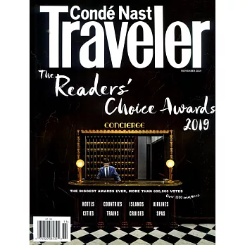Conde Nast Traveler 美國版 11月號/2019