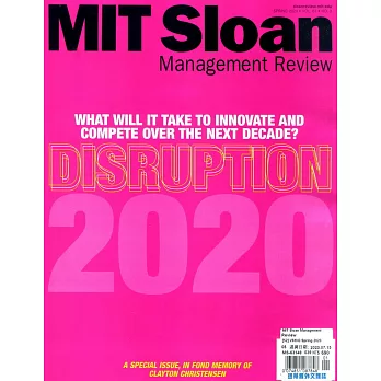 MIT Sloan Management Review 春季號/2020